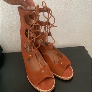 Free People Suede Gladiator Sandals